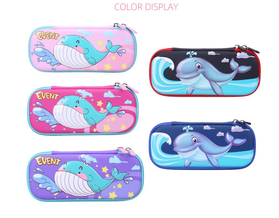 color display of 3D Cartoon Pencil Case for kids