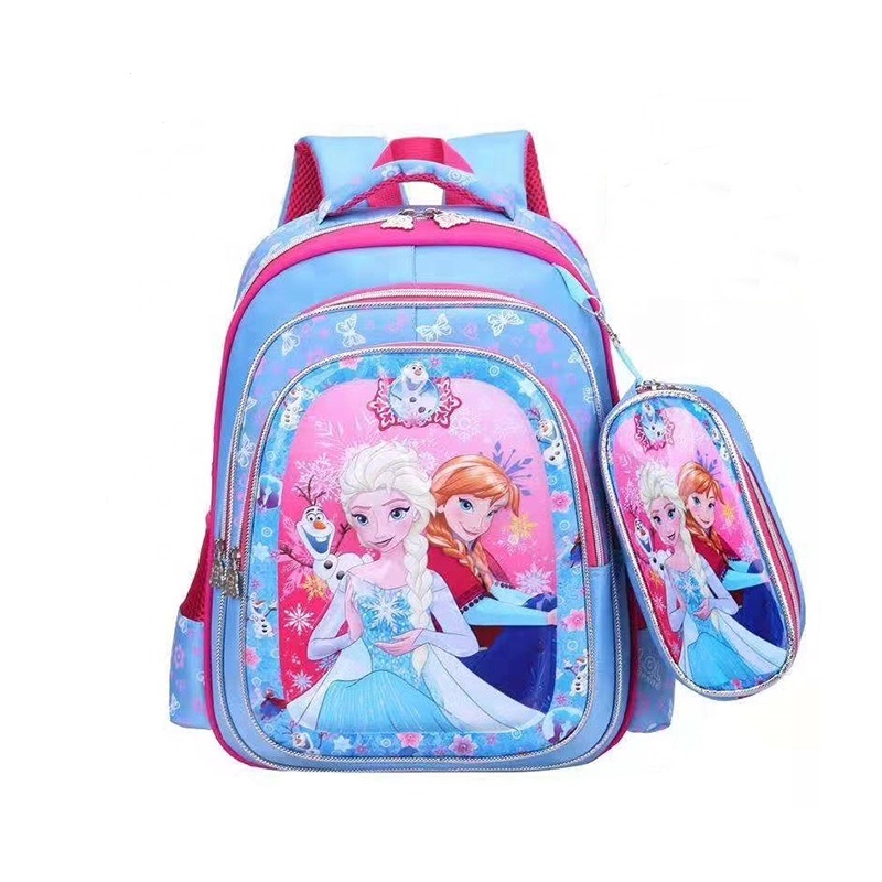 3D Cartoon School Backpack Bag with Pencil Case