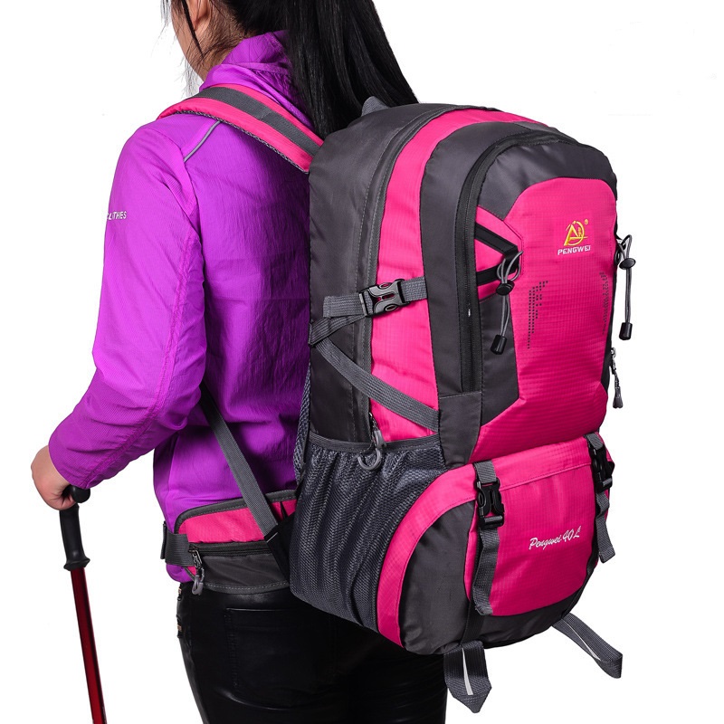women model waterproof outdoor travel camping hiking bag