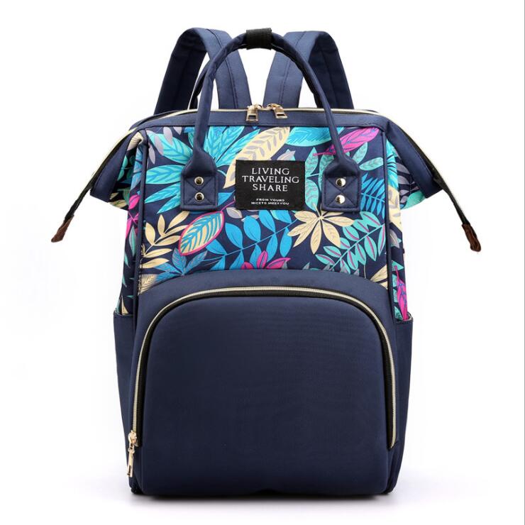 navy blue baby nappy bag