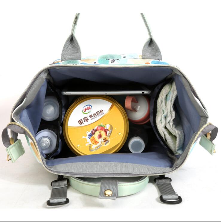inside view of Backpack diaper bag