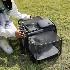 Expandable Portable Pet Carrier Bag Cat Dog Carry Bag Travel Pet Carrying Bag