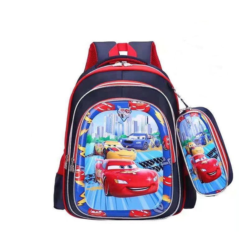 3D 2 in 1 Kids School Backpack Bag Set with Pencil Case
