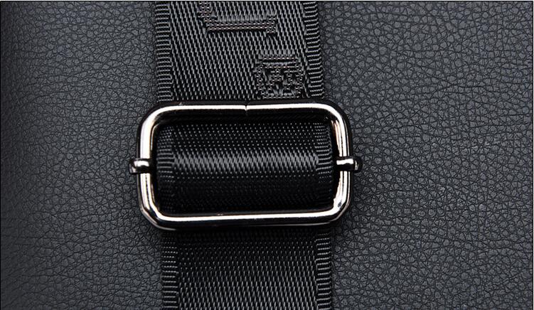 man hand bag with adjustable buckle