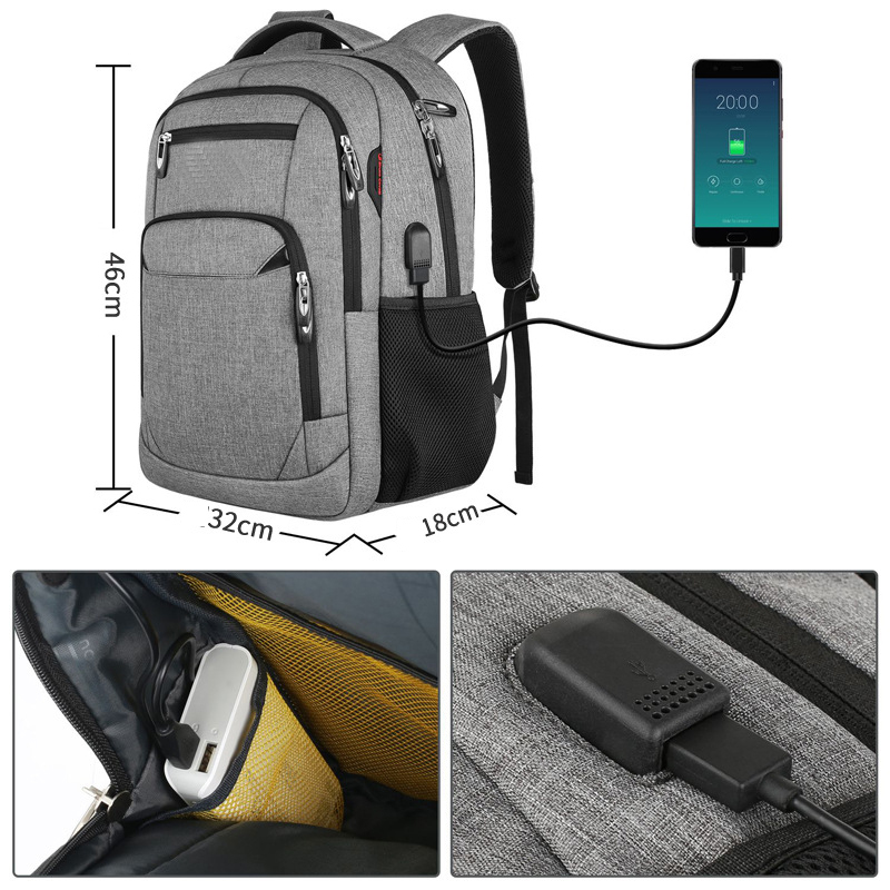 Laptop bag with USB port