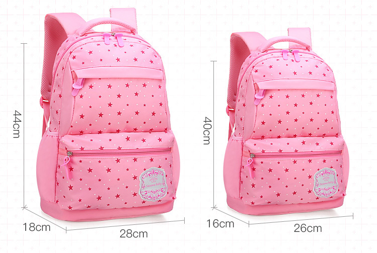 size girls schoolbag