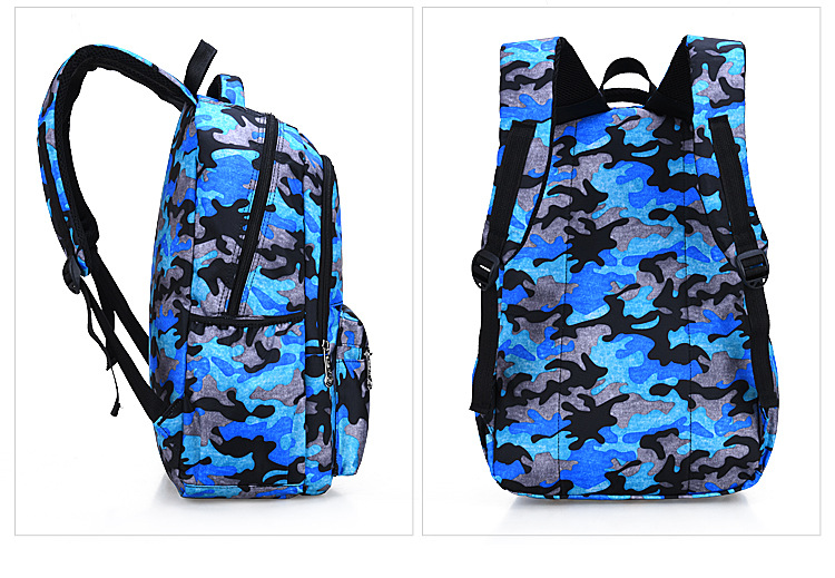 blue Camouflage color backpack