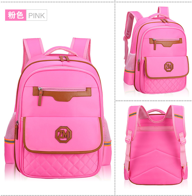 pink of Children Backpack for School New Design Book Bag