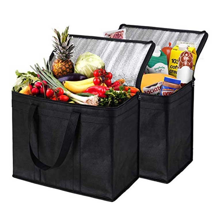 Customize Portable Non-woven Thermal Insulation Cooler Bag with Logo Printing