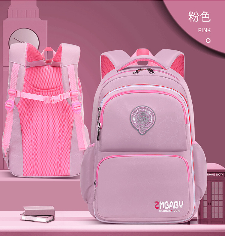 pink of multifunctional Kids School Bag Backpack for Primary School
