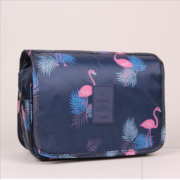 Fashion Travel Toiletry Cosmetic Bag Organizer with Hanging Hook for Women