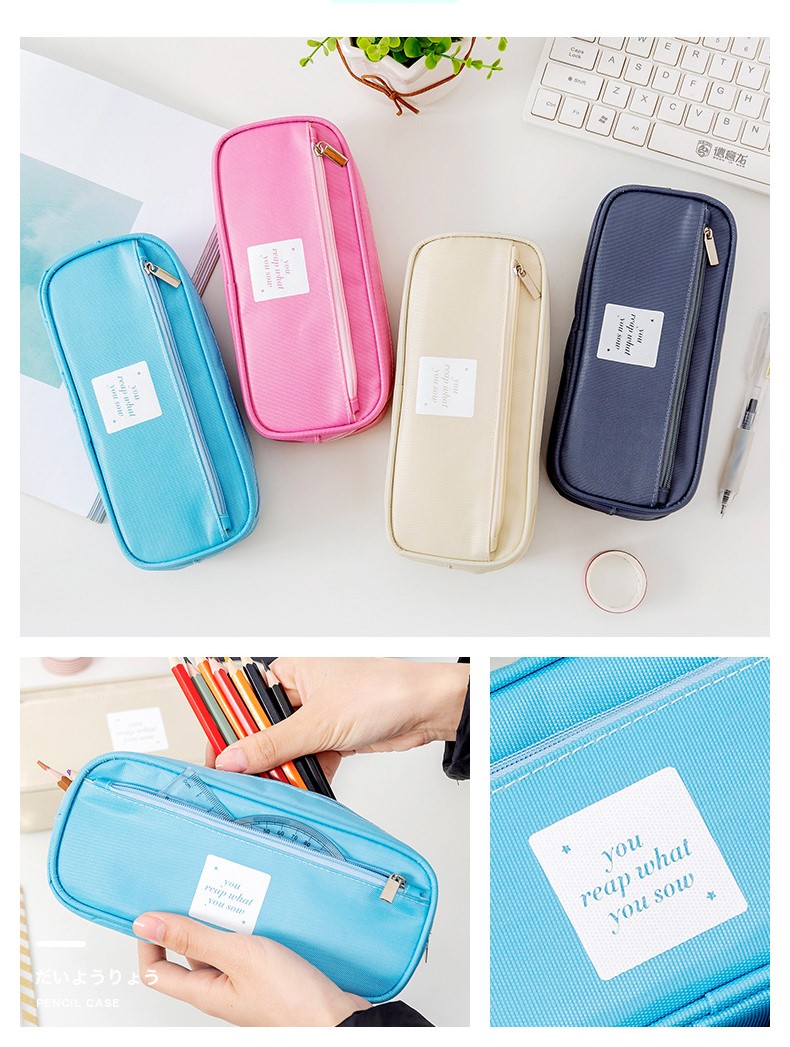 4 colors of canvas pencil box