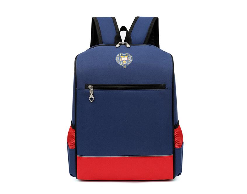 front display of Custom logo kids school bag