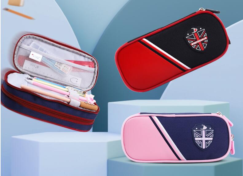 Fashion polyester pencil bag for student