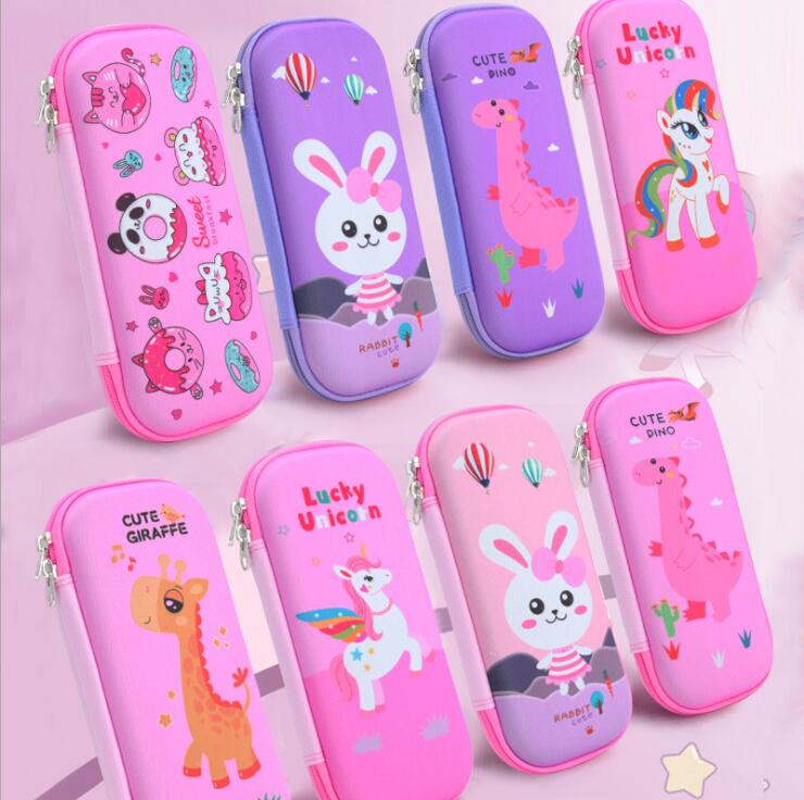 lovely fashion EVA 3D Cartoon Pen Box for girls