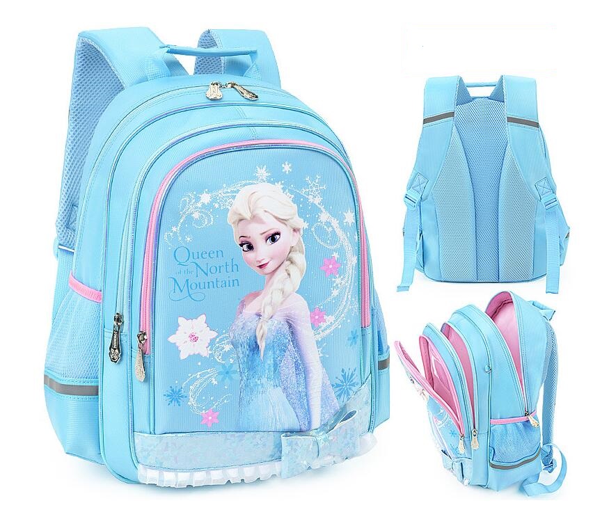 sky blue Disney Frozen School Bag Backpack for Girls