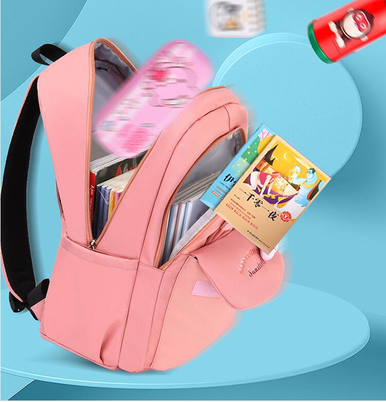 pocket of Fashion Girls Casual Backpack School Bag for Middle School