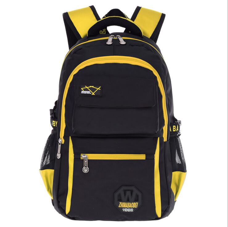 yellow teenager school bag backpack for high school