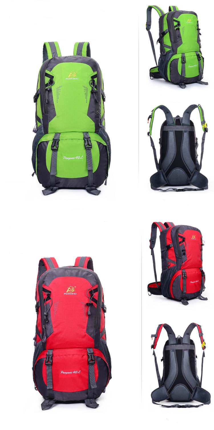 green show of waterproof outdoor travel camping hiking bag