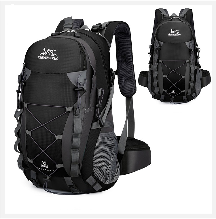 black color of Waterproof Outdoor Travelling Climbing Backpack Bag