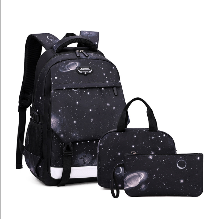 black schoolbag set