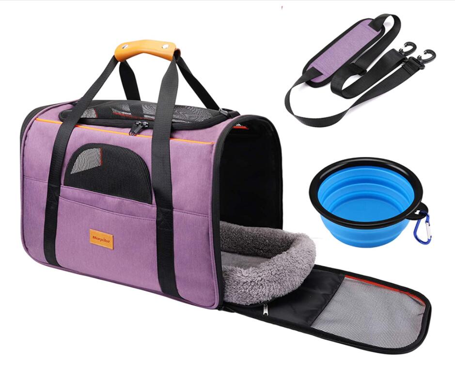 Wholesale Foldable Portable Pet Carrier Bag for Outdoor Travel Pet Dog Cat Carrying Bag