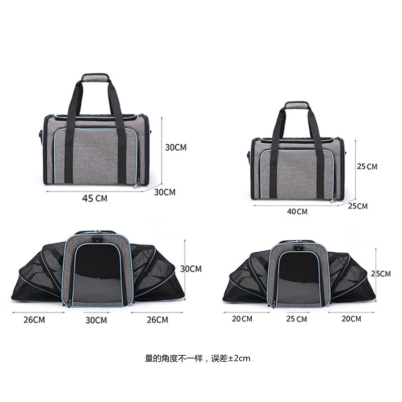 expandable pet carrier bag
