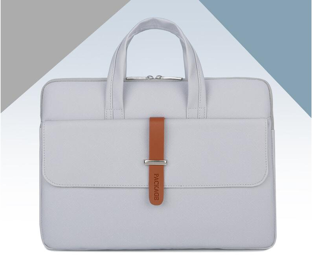 PU Leather Portable Women Business Computer Briefcase