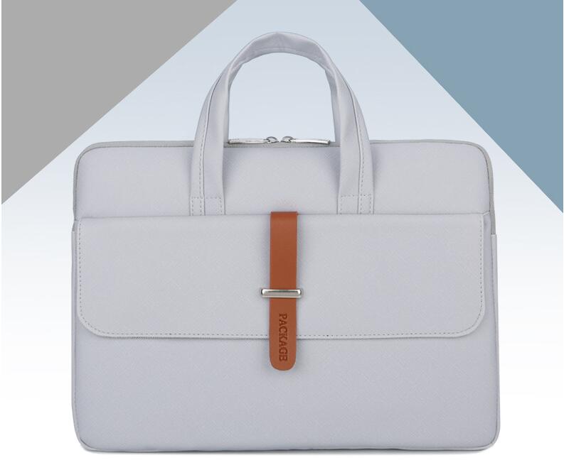 PU Leather Portable Women Business Computer Briefcase