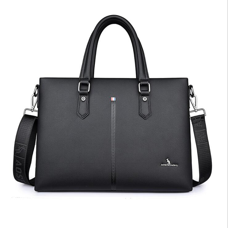 Fashion Genuine Leather Business Bag Man Handbag Computer Briefcase Shoulder Bag