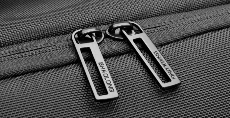 double zipper head of Business Travel Laptop Bag
