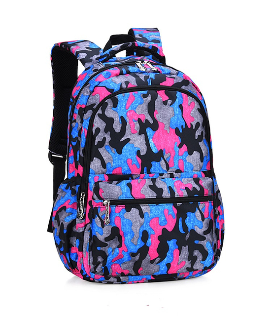 Fashion Camouflage Backpack Teenager Schoolbag