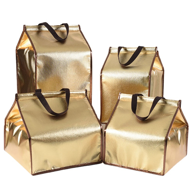 OEM Tote Non-woven Thermal Insulation Food Delivery Cooler Bag 