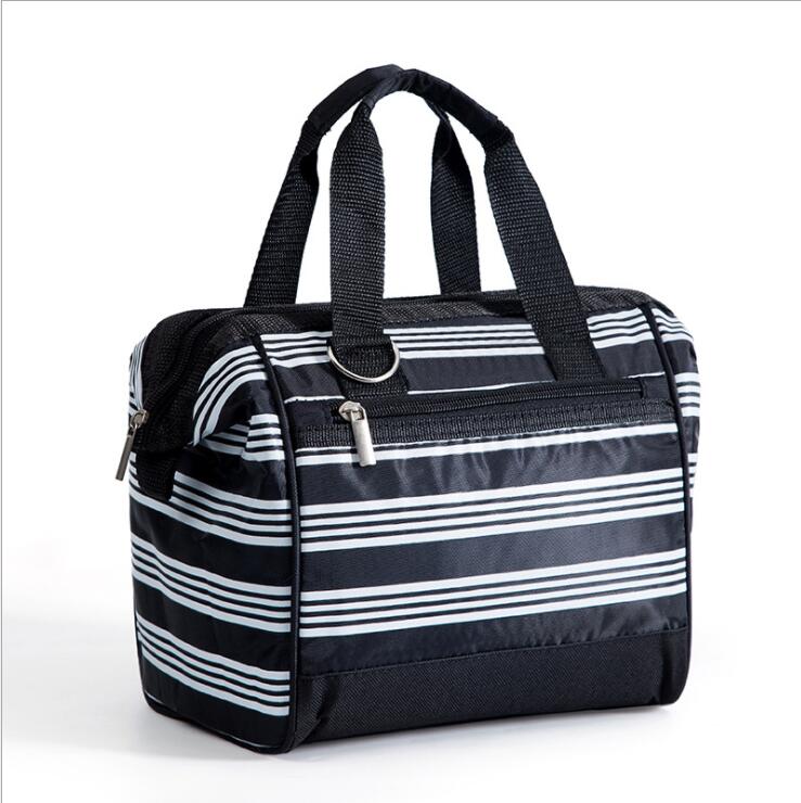 Nylon Portable Thermal Cooler Bag Insulation Lunch Bag for Women