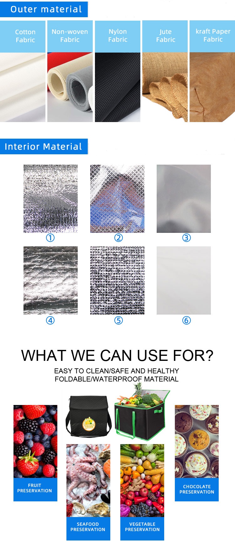 customization of promotional insulation cooler bag