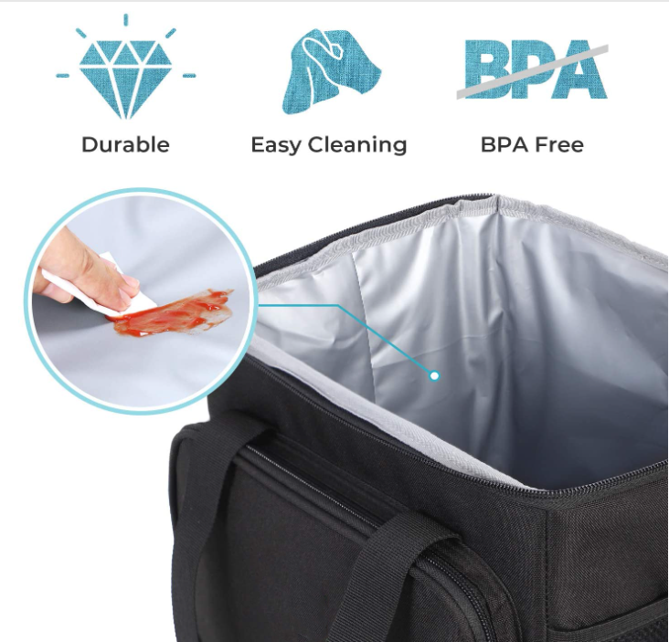inside lunch cooler bag