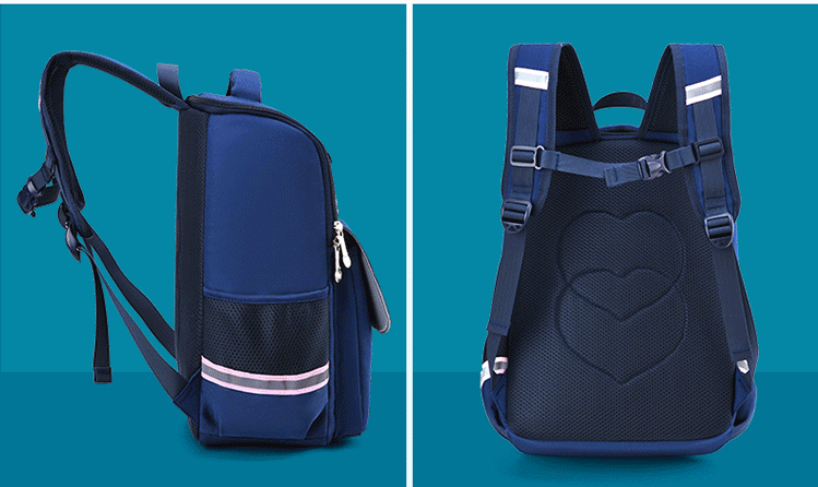Navy blue of Kids Schoolbag Satchel for school