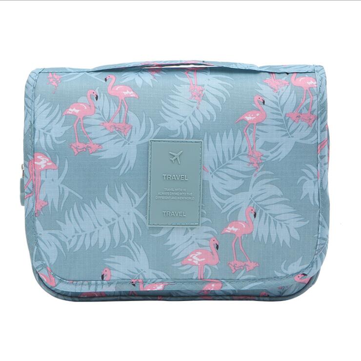 Fashion Travel Toiletry Cosmetic Bag Organizer with Hanging Hook for Women
