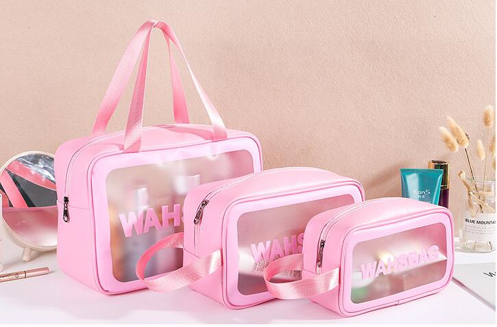 Waterproof Transparent PVC Cosmetic Wash Bag for Travel