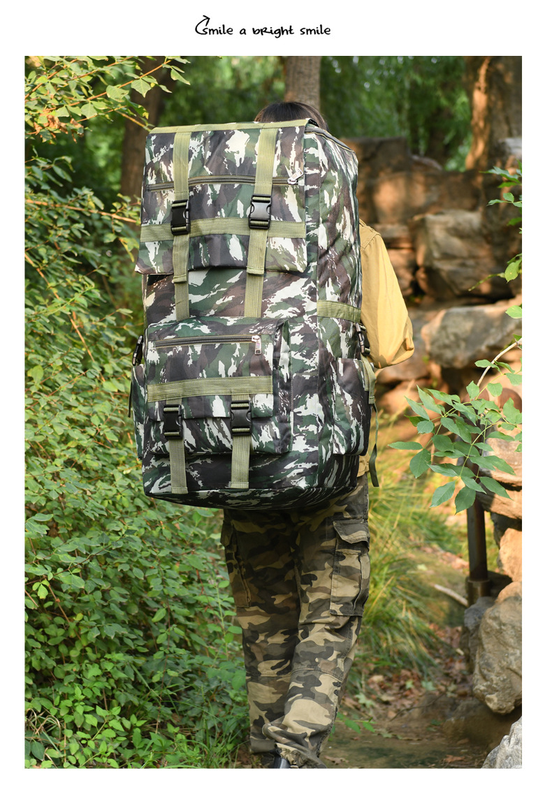 model show of Militray Camouflage Sport Hiking Backpack bag 3