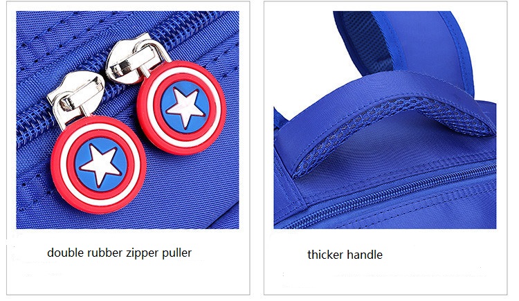 details of rolling school bag