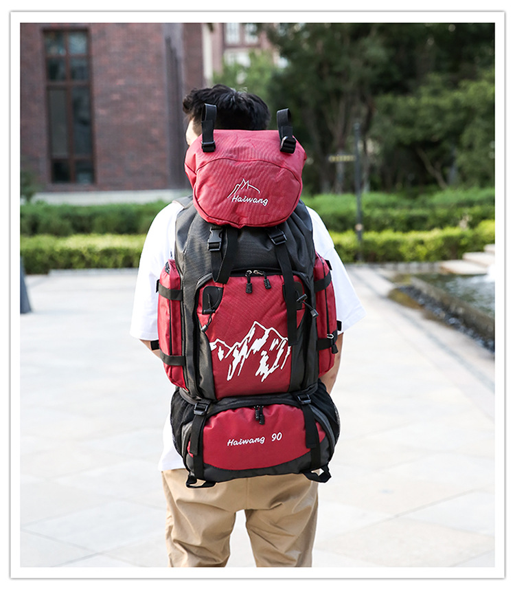 model 1 show of Waterproof Outdoor Sport Travel Hiking Backpack Bag