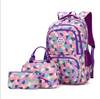 3 in 1 Stylish Teenager School Backpack Set for Middle School Girls