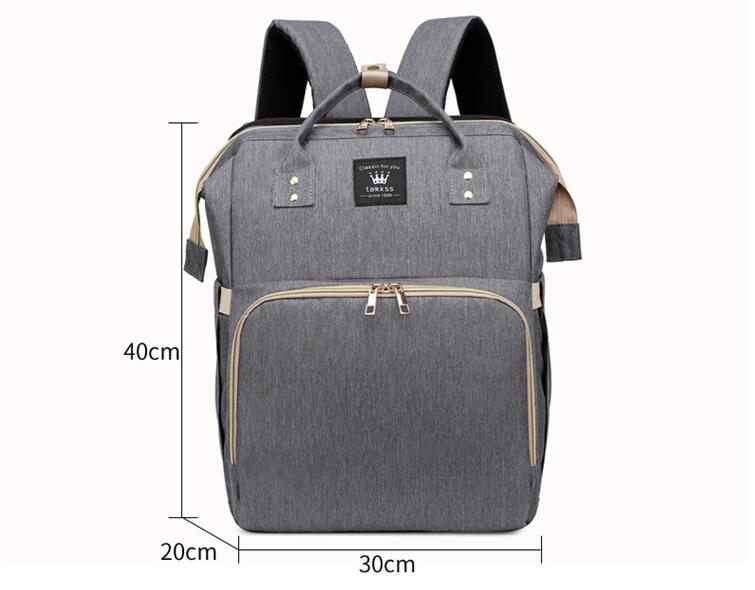 size of diaper bag backpack