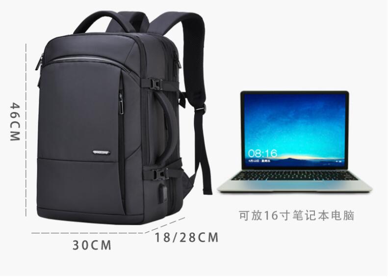 size of Multifunction Backpack Laptop Bag