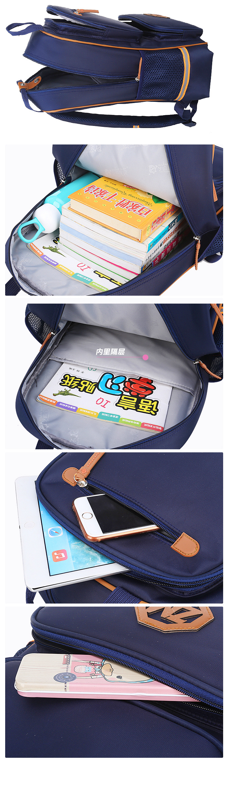 interior show of Children School Bag Student Book Bag for School