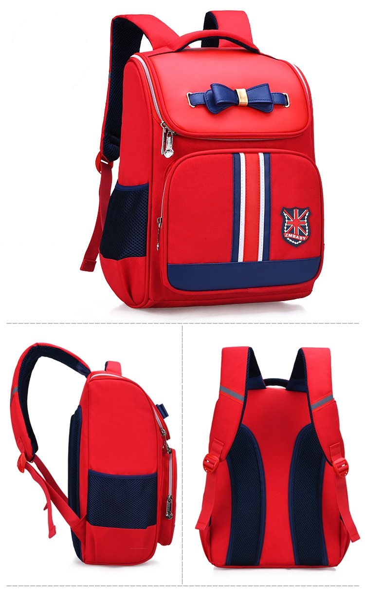 red color of Fashion Girls book bag