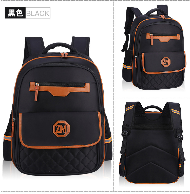 black of Children Backpack for School New Design Book Bag