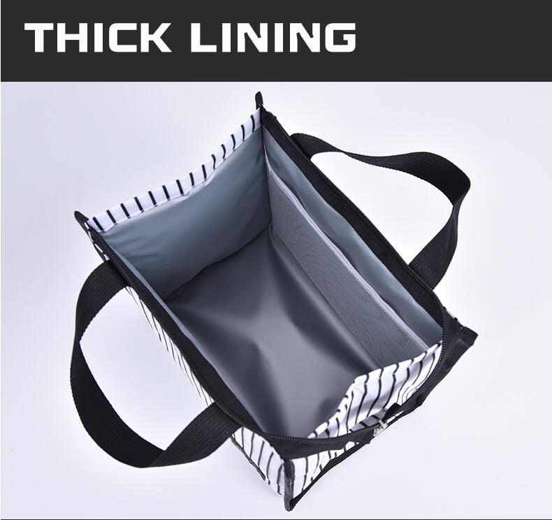 thick lining insulated lunch bag