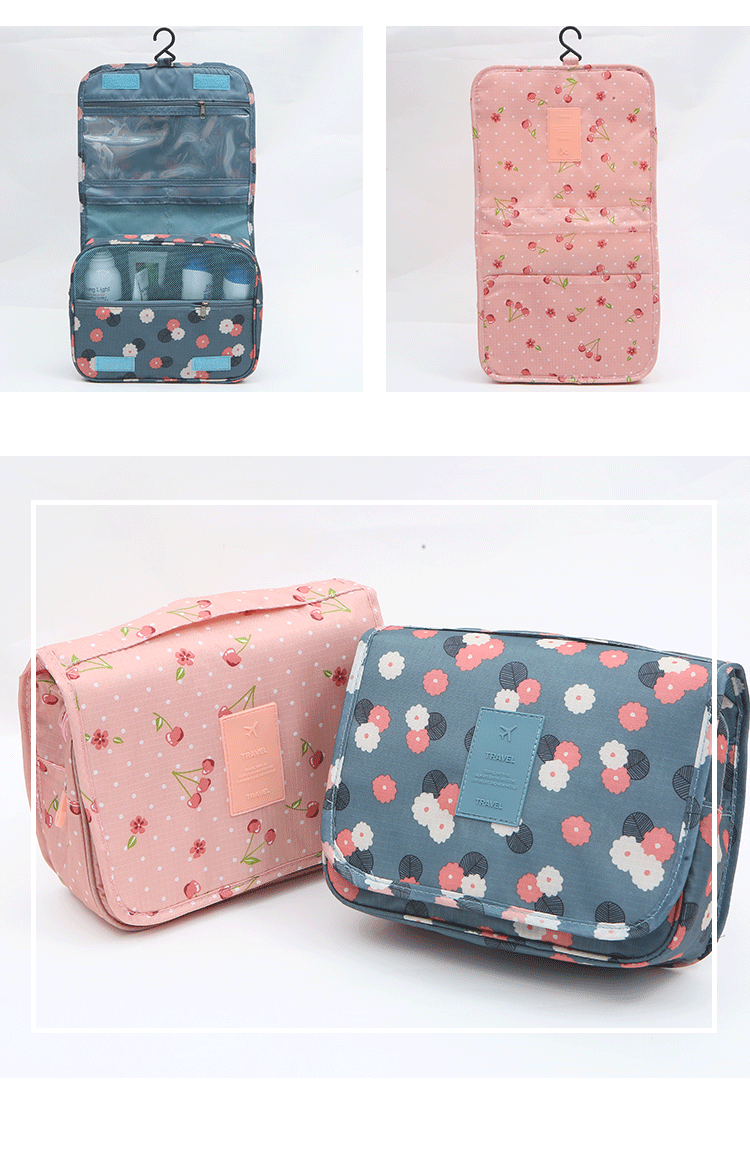 wholesale makeup bag cosmetic bag with hanging hook